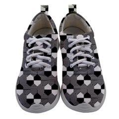 Geometric Pattern Line Form Texture Structure Women Athletic Shoes by Ravend