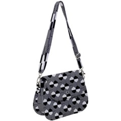 Geometric Pattern Line Form Texture Structure Saddle Handbag