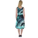 Sculpture Dinosaur Shark Frozen Winter Fantasy Midi Sleeveless Dress View2