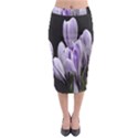 Crocus Flowers Purple Flowers Spring Nature Midi Pencil Skirt View1