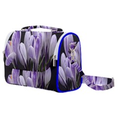 Crocus Flowers Purple Flowers Spring Nature Satchel Shoulder Bag by Ravend