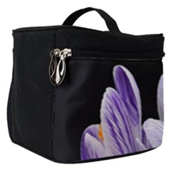 Crocus Flowers Purple Flowers Spring Nature Make Up Travel Bag (small) by Ravend