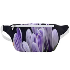 Crocus Flowers Purple Flowers Spring Nature Waist Bag  by Ravend