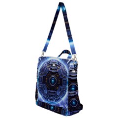 Ai Generated Digital Technology Computer Internet Crossbody Backpack