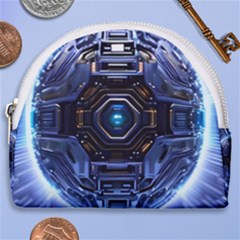 Ai Generated Digital Technology Computer Internet Horseshoe Style Canvas Pouch by Ravend