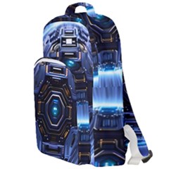 Ai Generated Digital Technology Computer Internet Double Compartment Backpack by Ravend