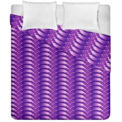 Purple Textile Vibrant Decor 3d Duvet Cover Double Side (california King Size) by Ravend