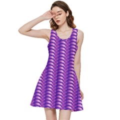 Purple Textile Vibrant Decor 3d Inside Out Racerback Dress by Ravend