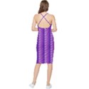 Purple Textile Vibrant Decor 3d Bodycon Cross Back Summer Dress View2