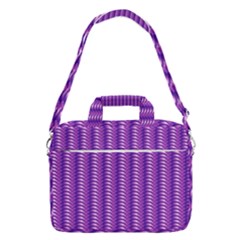 Purple Textile Vibrant Decor 3d Macbook Pro 16  Shoulder Laptop Bag by Ravend