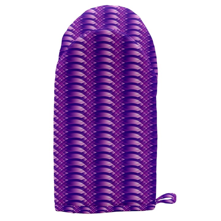 Purple Textile Vibrant Decor 3d Microwave Oven Glove