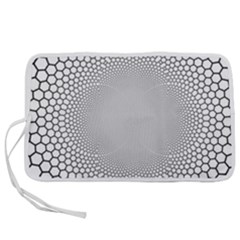 Hexagon Honeycombs Pattern Structure Abstract Pen Storage Case (l) by Ravend