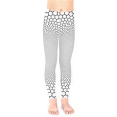 Hexagon Honeycombs Pattern Structure Abstract Kids  Classic Winter Leggings by Ravend