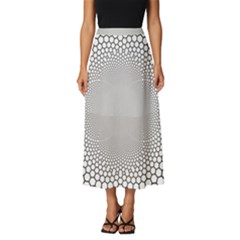 Hexagon Honeycombs Pattern Structure Abstract Classic Midi Chiffon Skirt