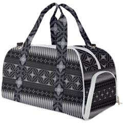 Abstract Art Artistic Backdrop Black Brush Card Burner Gym Duffel Bag by Ravend