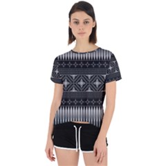 Abstract Art Artistic Backdrop Black Brush Card Open Back Sport Tee