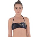 Ai Generated Cat Moon Feline Cute Halter Bandeau Bikini Top View1