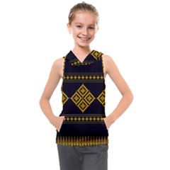 Abstract Antique Architecture Art Artistic Artwork Kids  Sleeveless Hoodie by Ravend