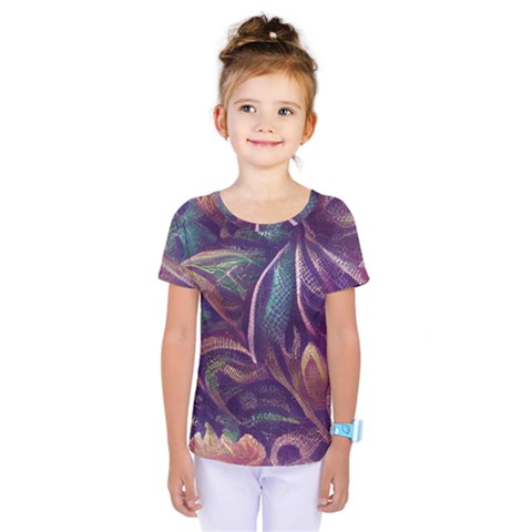 Abstract African Art Art Backdrop Background Kids  One Piece Tee by Ravend