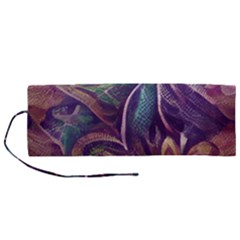 Abstract African Art Art Backdrop Background Roll Up Canvas Pencil Holder (m) by Ravend