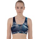 Ai Generated Space Astronaut Universe Moon Earth Back Weave Sports Bra View1