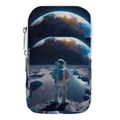 Ai Generated Space Astronaut Universe Moon Earth Waist Pouch (small) by Ravend