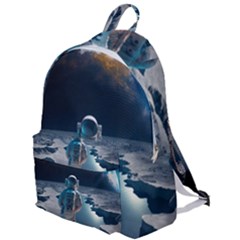 Ai Generated Space Astronaut Universe Moon Earth The Plain Backpack by Ravend