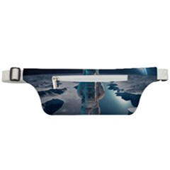 Ai Generated Space Astronaut Universe Moon Earth Active Waist Bag by Ravend