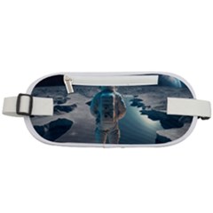 Ai Generated Space Astronaut Universe Moon Earth Rounded Waist Pouch by Ravend