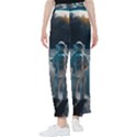 Ai Generated Space Astronaut Universe Moon Earth Women s Pants  View1