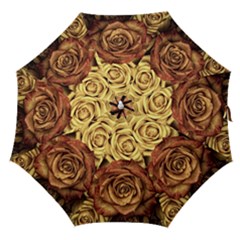 Flowers Roses Plant Bloom Blossom Straight Umbrellas by Ravend