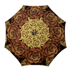 Flowers Roses Plant Bloom Blossom Golf Umbrellas by Ravend