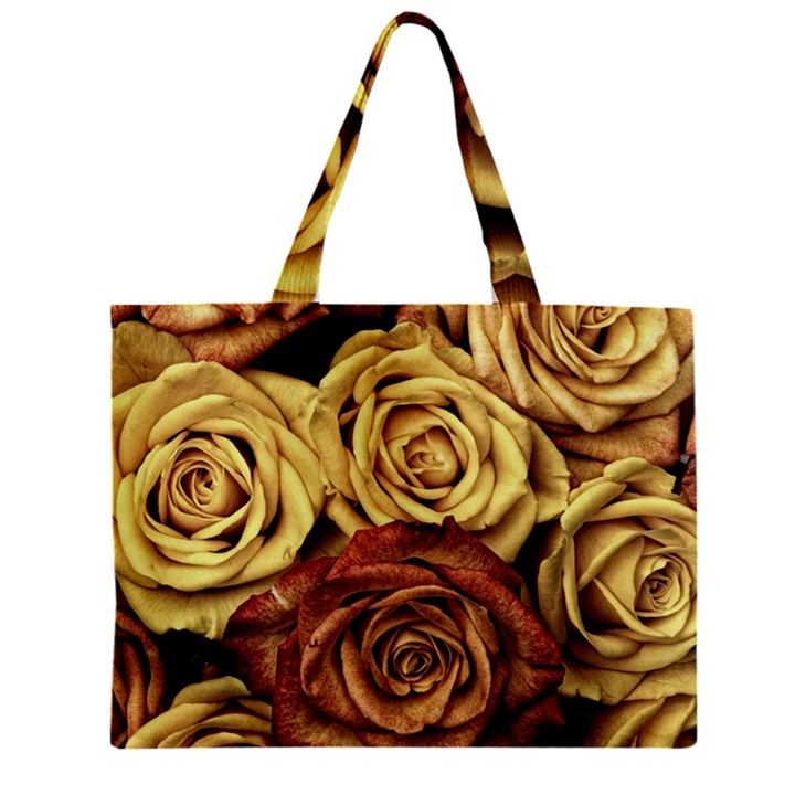 Flowers Roses Plant Bloom Blossom Zipper Mini Tote Bag