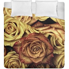 Flowers Roses Plant Bloom Blossom Duvet Cover Double Side (king Size) by Ravend