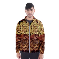 Flowers Roses Plant Bloom Blossom Men s Windbreaker by Ravend