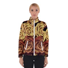 Flowers Roses Plant Bloom Blossom Women s Bomber Jacket by Ravend