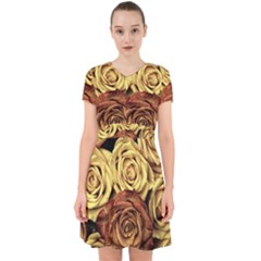 Flowers Roses Plant Bloom Blossom Adorable In Chiffon Dress by Ravend