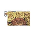 Flowers Roses Plant Bloom Blossom Canvas Cosmetic Bag (Small) View1