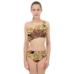 Flowers Roses Plant Bloom Blossom Spliced Up Two Piece Swimsuit by Ravend