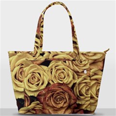 Flowers Roses Plant Bloom Blossom Back Pocket Shoulder Bag  by Ravend