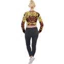 Flowers Roses Plant Bloom Blossom Long Sleeve Cropped Velvet Jacket View2