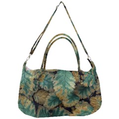 Colored Close Up Plants Leaves Pattern Removal Strap Handbag by dflcprintsclothing