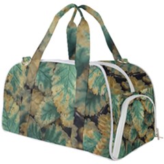 Colored Close Up Plants Leaves Pattern Burner Gym Duffel Bag by dflcprintsclothing