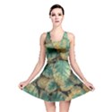 Colored Close Up Plants Leaves Pattern Reversible Skater Dress View1