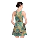 Colored Close Up Plants Leaves Pattern Reversible Skater Dress View2