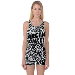 Arctic Monkeys Digital Wallpaper Pattern No People Creativity One Piece Boyleg Swimsuit by Sudhe