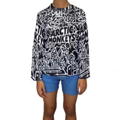 Arctic Monkeys Digital Wallpaper Pattern No People Creativity Kids  Long Sleeve Swimwear by Sudhe