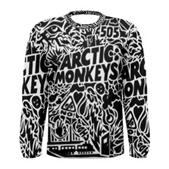 Arctic Monkeys Digital Wallpaper Pattern No People Creativity Men s Long Sleeve Tee