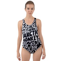 Arctic Monkeys Digital Wallpaper Pattern No People Creativity Cut-out Back One Piece Swimsuit by Sudhe