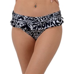 Arctic Monkeys Digital Wallpaper Pattern No People Creativity Frill Bikini Bottoms by Sudhe